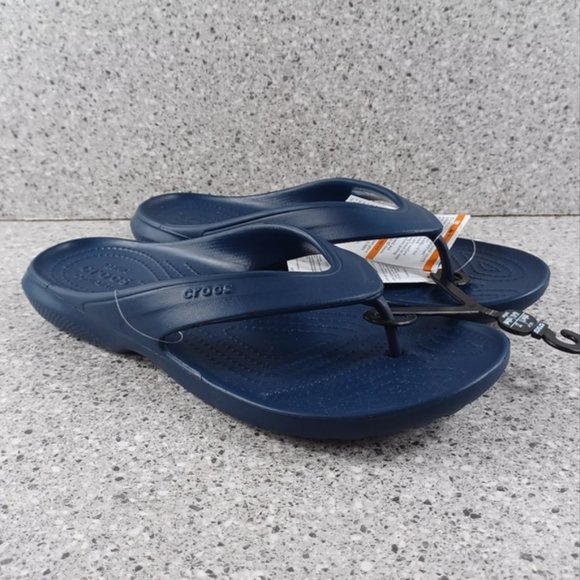 Crocs Navy Blue Flip Flop Sandals Shoes main image 6